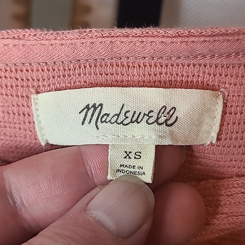 Madewell | Ottoman Top in Dusty Rose Size XS Oversized - Picture 3 of 4